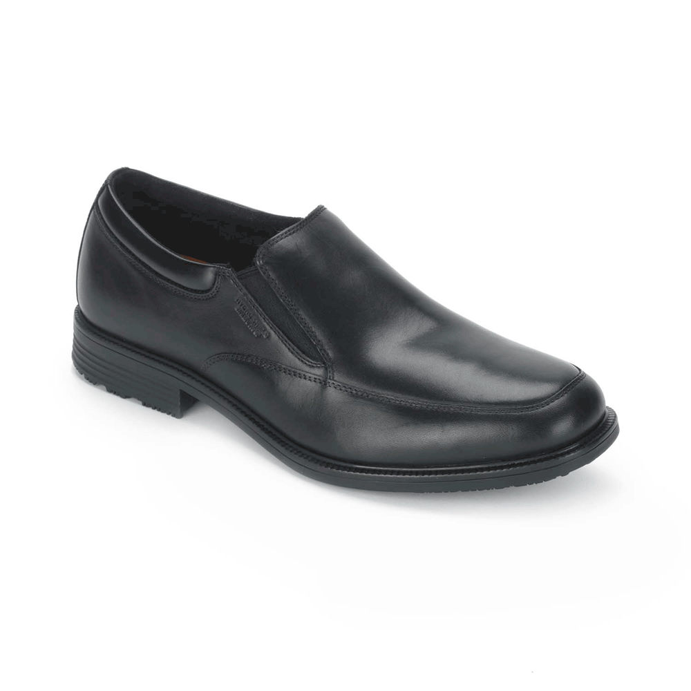 Rockport Singapore Mens Slip-On - Essential Details Waterproof Black - QY0471635